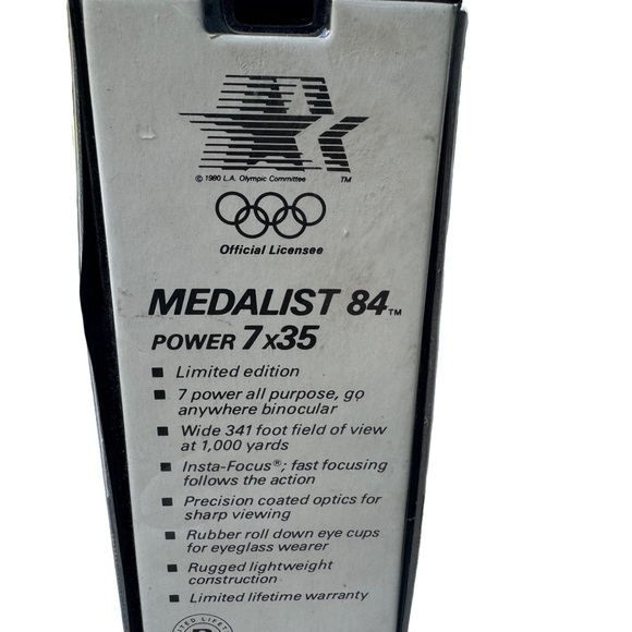 LA Olympics 1984 Souvenir Bushnell Medalist 84 7x35 Binoculars w/Lens Caps EUC - Picture 5 of 5